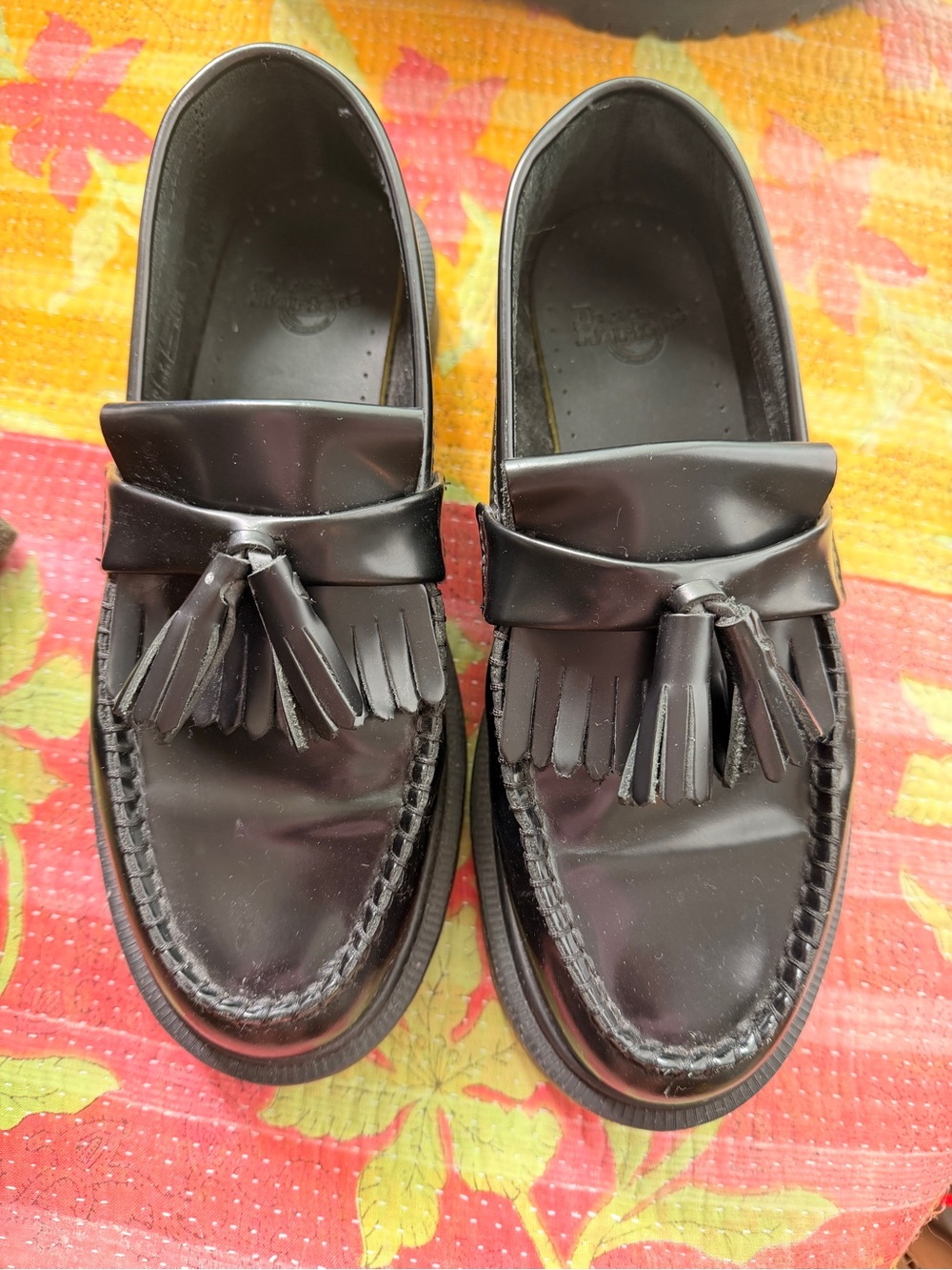 Dr. Martens Black Tassel Loafers